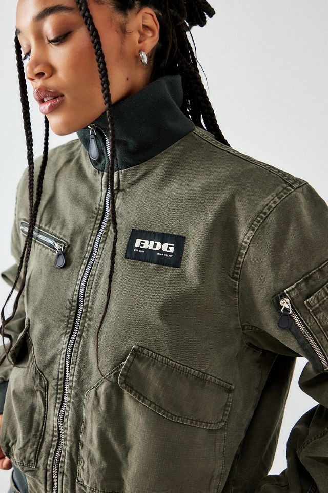 BDG Avril Canvas Bomber Jacket #1
