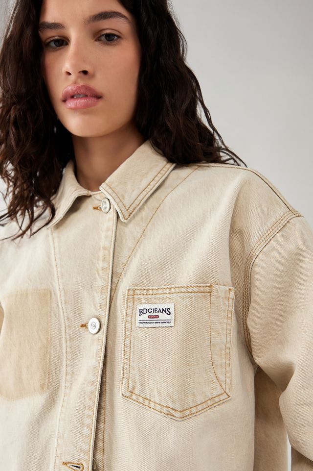 BDG Cream Denim Chore Jacket #3