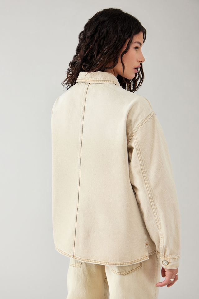 BDG Cream Denim Chore Jacket #4