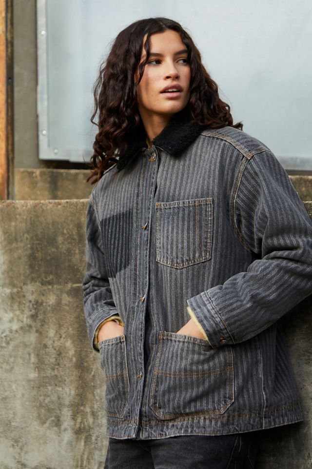 BDG Denim Chore Borg Lined Jacket #3