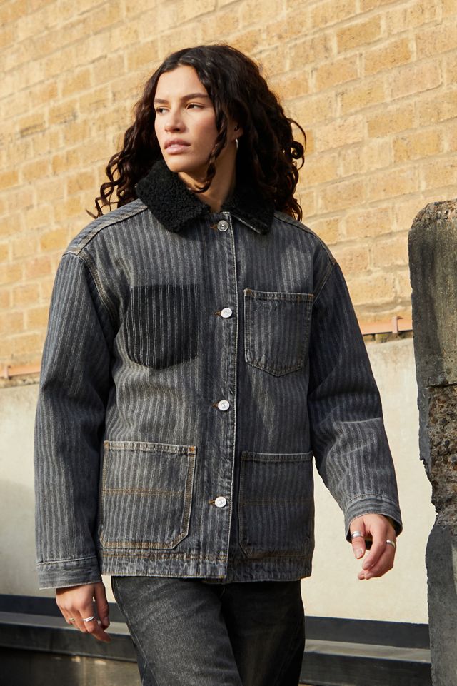 BDG Denim Chore Borg Lined Jacket #4