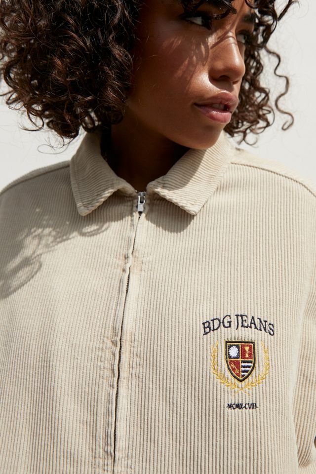 BDG Giacca Harrington in velluto a coste ricamato #2