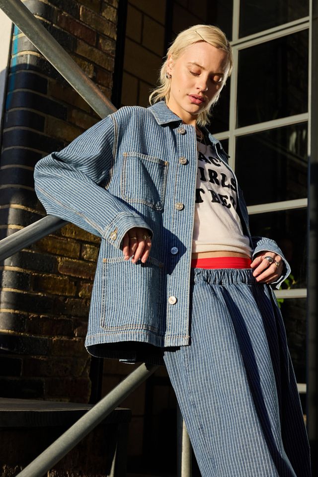 BDG Nola Stripe Painters Jacket #2