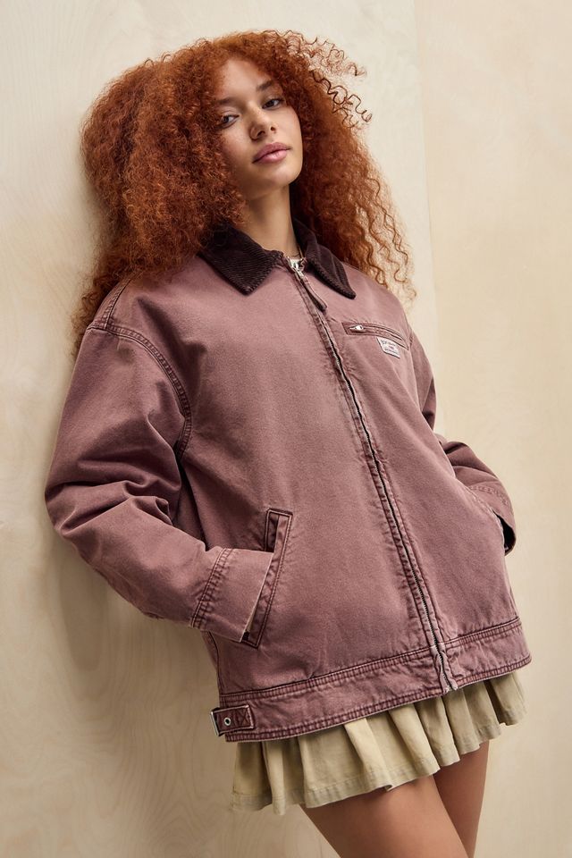BDG Burgundy Luca Canvas Workwear Jacket #1