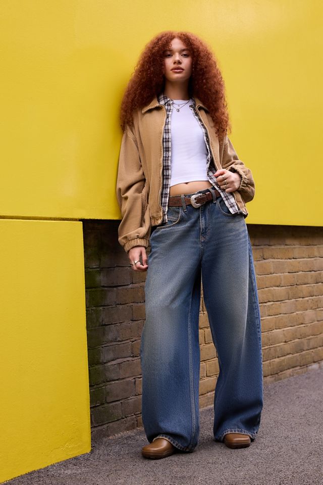 Veste Harrington en velours côtelé BDG rétrécie #1