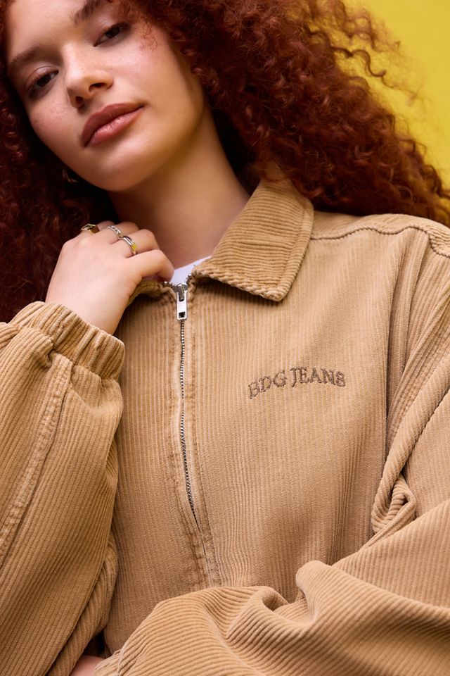 Veste Harrington en velours côtelé BDG rétrécie #2