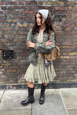 BDG Camo Harrington jacket - Khaki XL at Urban Outfitters