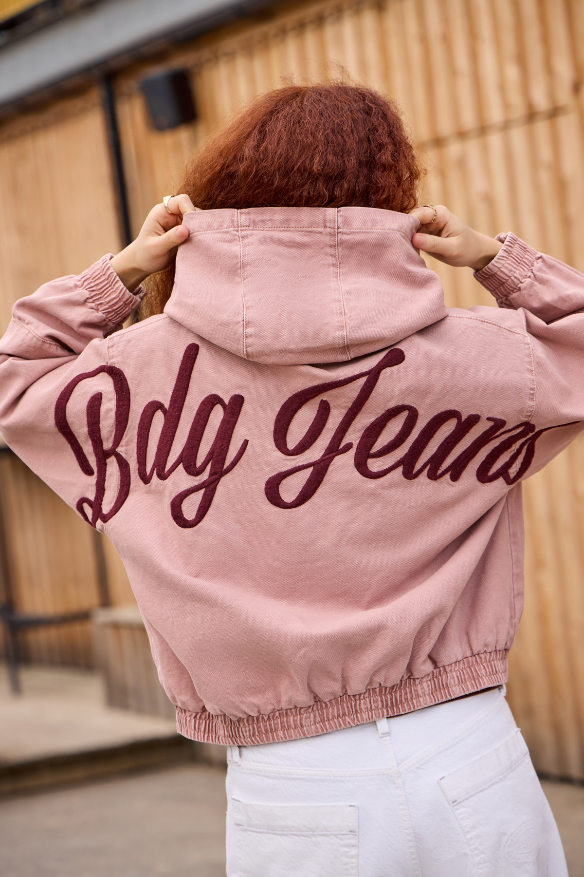 BDG Daria Embroidered Unwadded Canvas Jacket