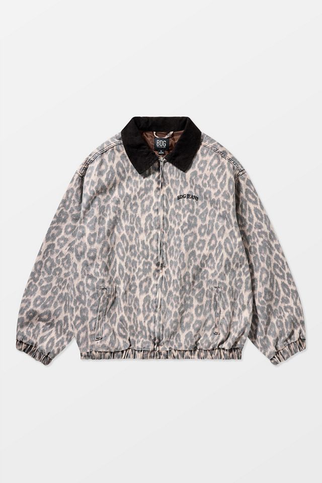 BDG Leopard Print Harrington Jacket #5