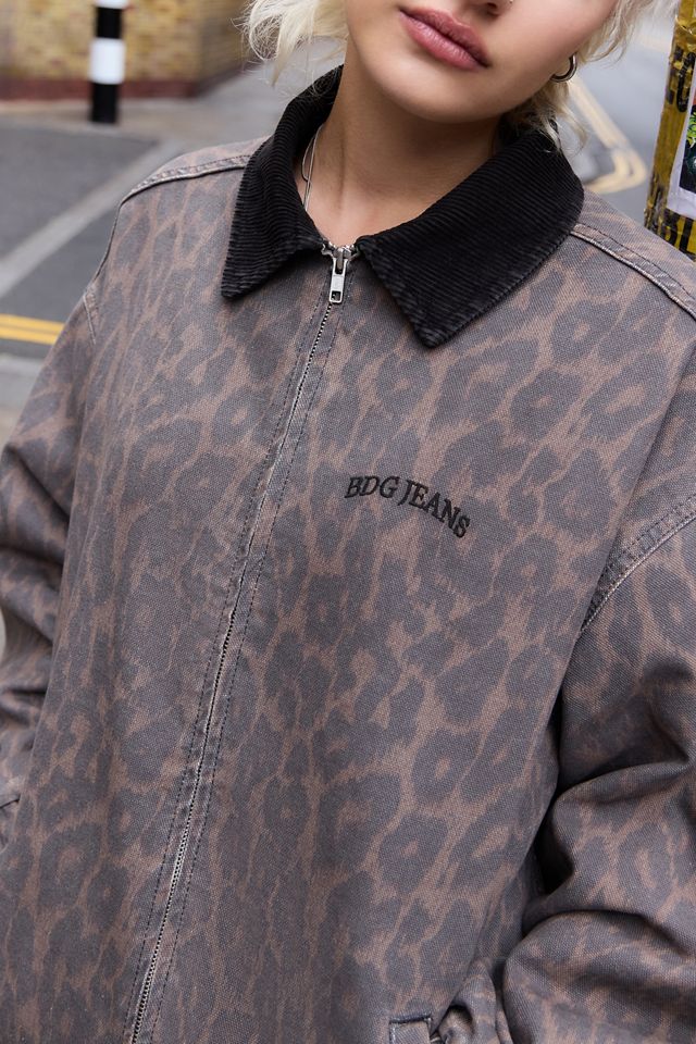 Chaqueta Harrington de Estampado de Leopardo BDG #2