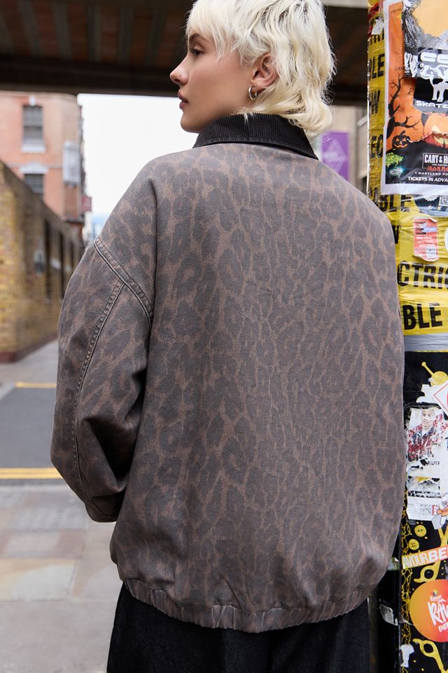 Chaqueta Harrington de Estampado de Leopardo BDG #3