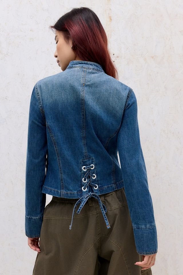 Chaqueta de Mezclilla Asimétrica Gaia BDG #4