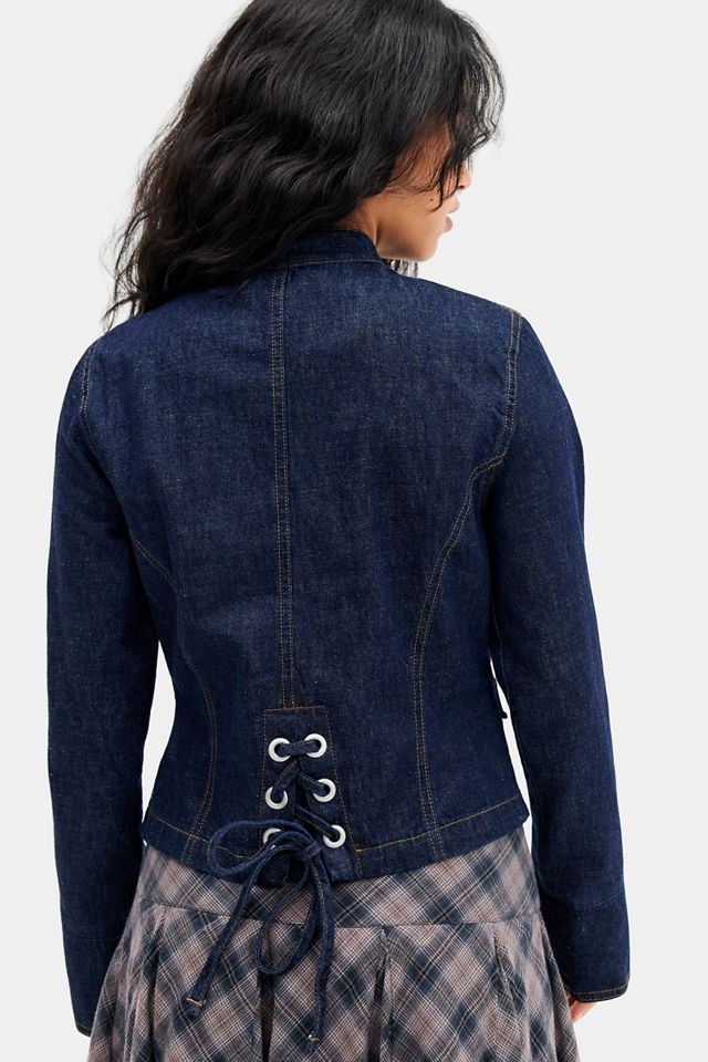 Veste en jean asymétrique Gaia BDG #3