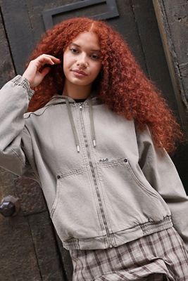 BDG Daria Geschrumpfte Skate-Kapuzenjacke