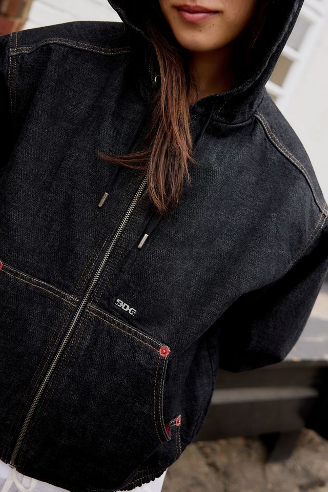 BDG Black Rinse Denim Skate Jacket #2