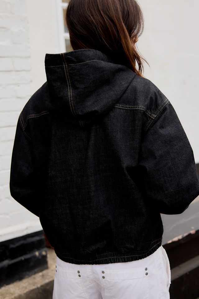 BDG Black Rinse Denim Skate Jacket #3