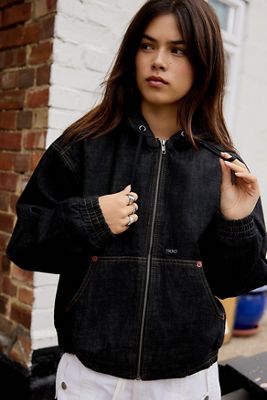 BDG Black Rinse Denim Skate Jacket