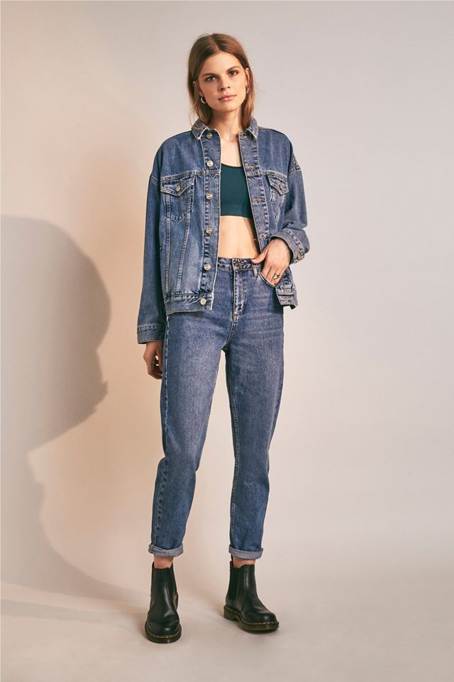 BDG – Vintage-Westernjacke in mittlerer Waschung #4