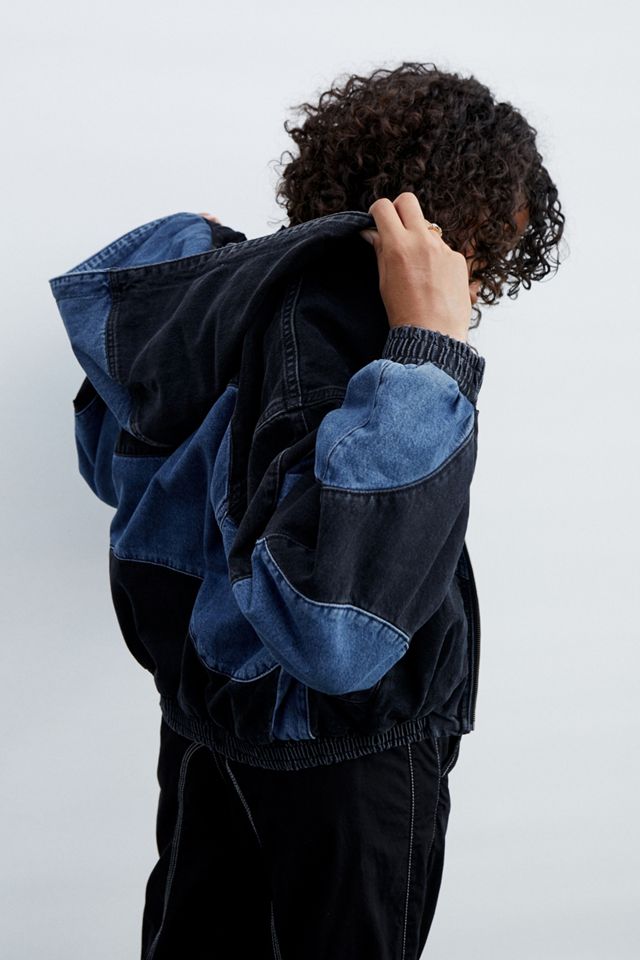 UO Swirl Denim Hooded Jacket #2
