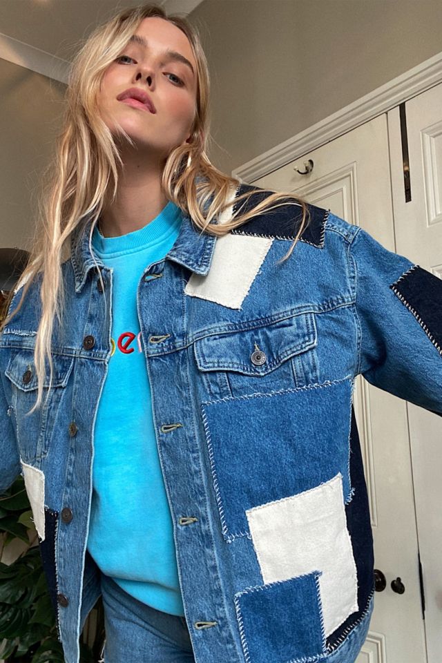 Oversized denim jacket urban on sale outfitters