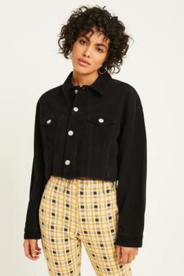 urban outfitters cropped corduroy jacket