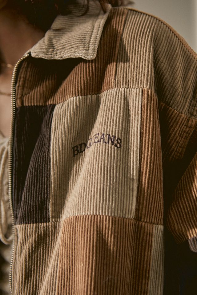 BDG Patchwork Corduroy Harrington Giacca #1