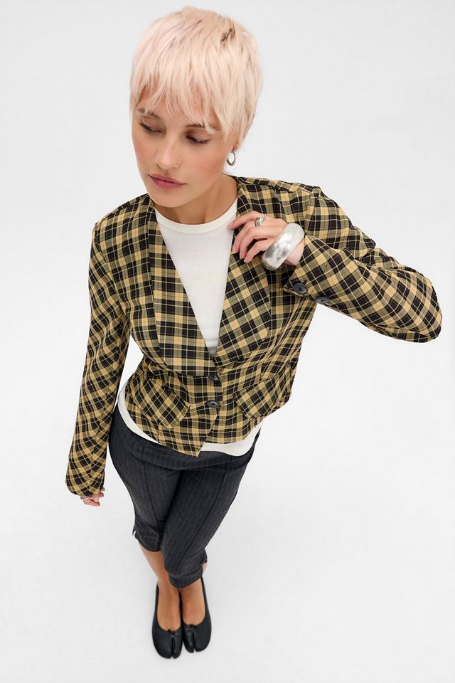 UO Debbie Check Tailored Jacket #2