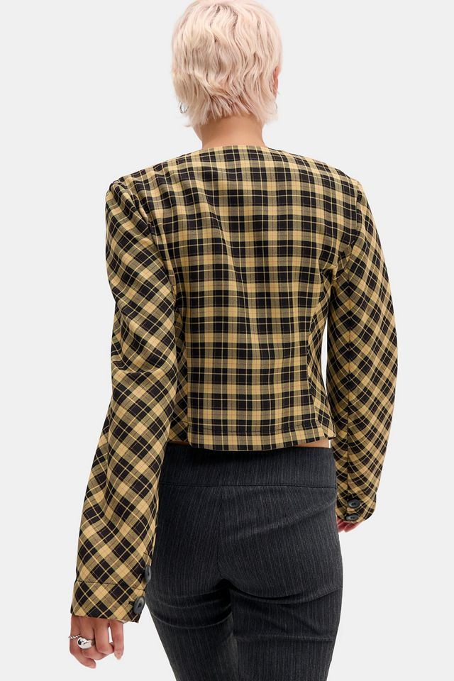 UO Debbie Check Tailored Jacket #3