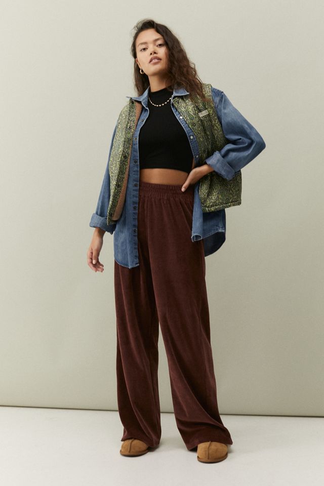 UO Borg Lined Paisley Gilet #3