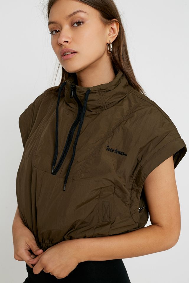 iets frans... Half-Zip Popover Jacket #1