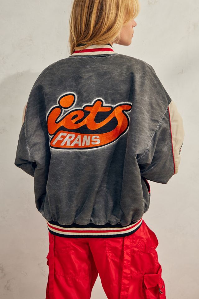 Urban Outfitters Vintage Red Varsity Jacket for Men