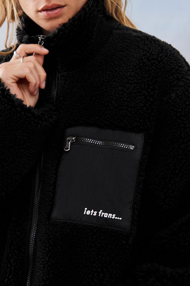 iets frans... - Veste polaire en molleton à poche zippée #1