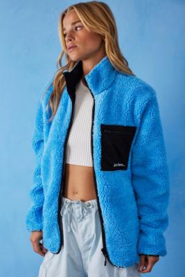 iets frans... Zip-Up Pocket Teddy Fleece Jacket | Urban Outfitters UK