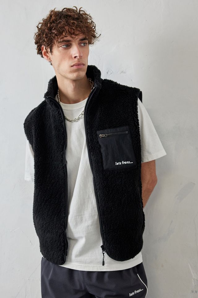 iets frans... Gilet en polaire noir #4