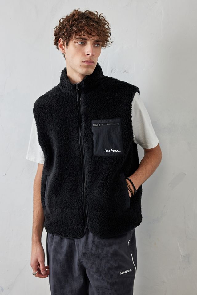 iets frans... Gilet en polaire noir #7