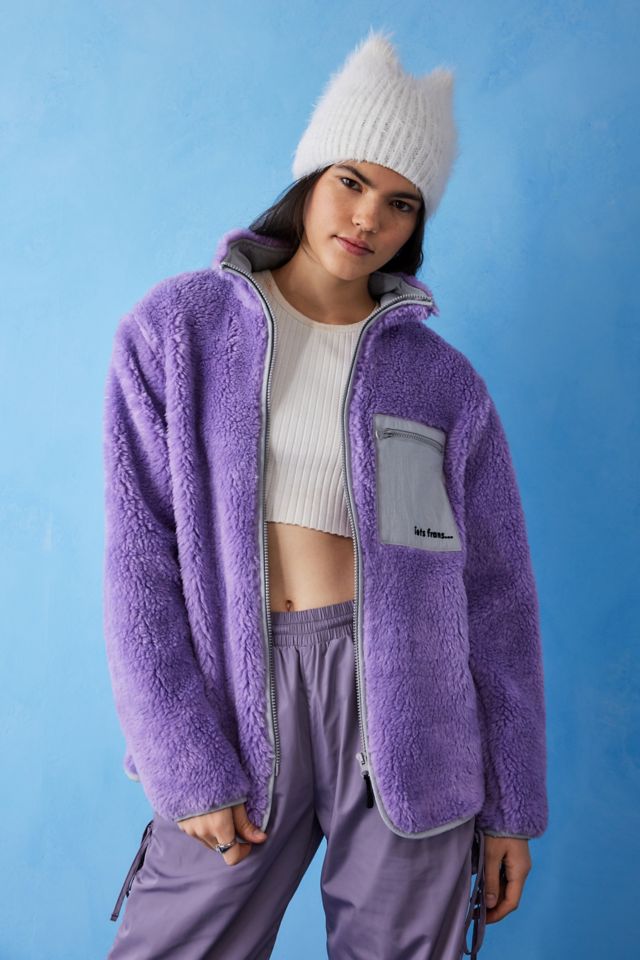 Fleece jacket urban outfitters best sale