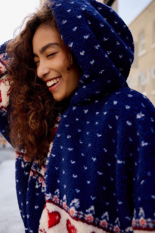 Kimchi Blue Faye Heart Fleece #1