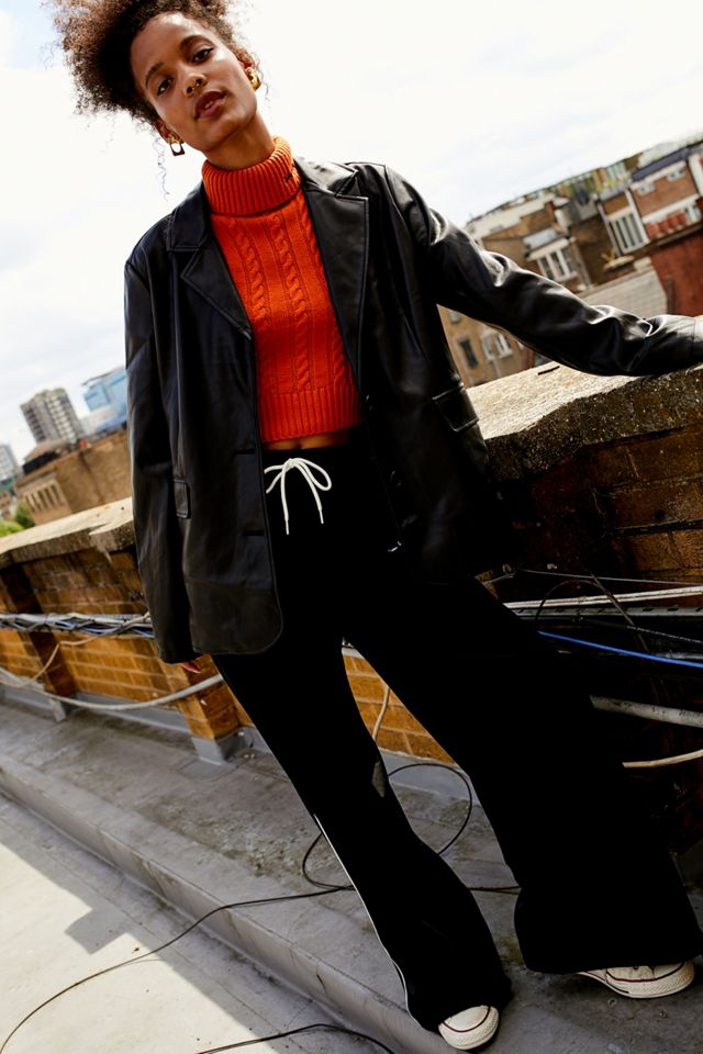 UO Recycled Faux Leather Blazer #2