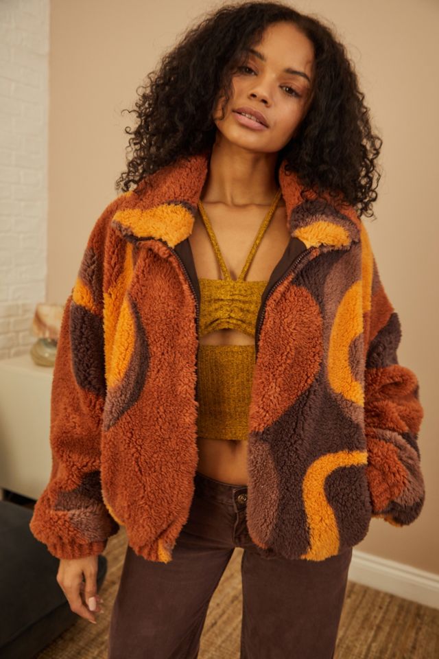 Urban outfitters sherpa cardigan new arrivals