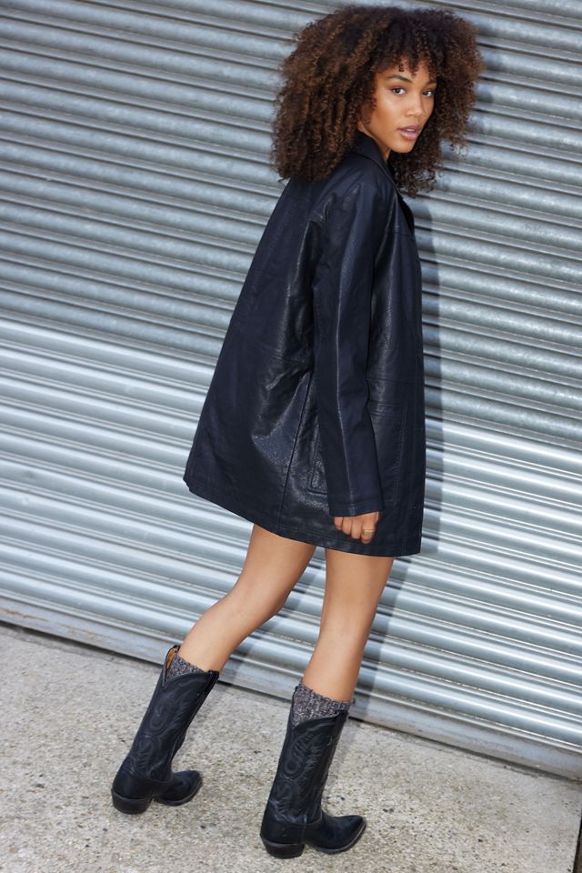 UO Laura PU Car Coat #3