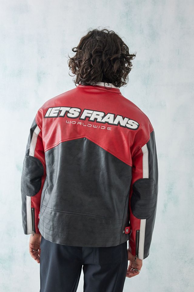 iets frans... Rowan Faux Leather Motocross Jacket  #5