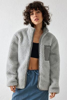 Urban outfitters batwing teddy fleece clearance jacket