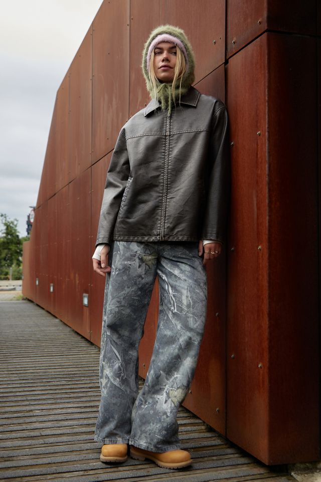 BDG Dex Brown Faux Leather Workwear Jacket #1