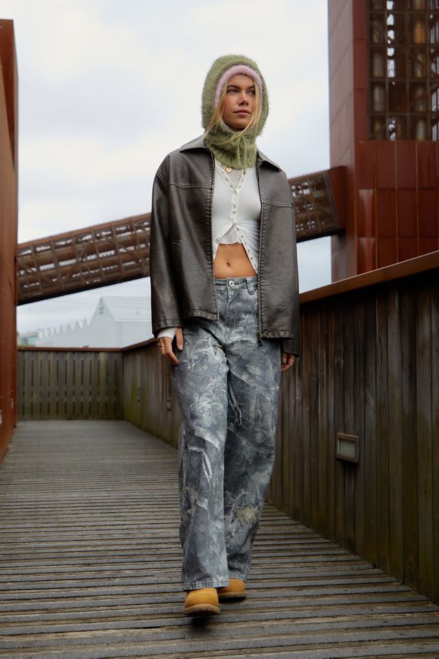 BDG Dex Brown Faux Leather Workwear Jacket #2
