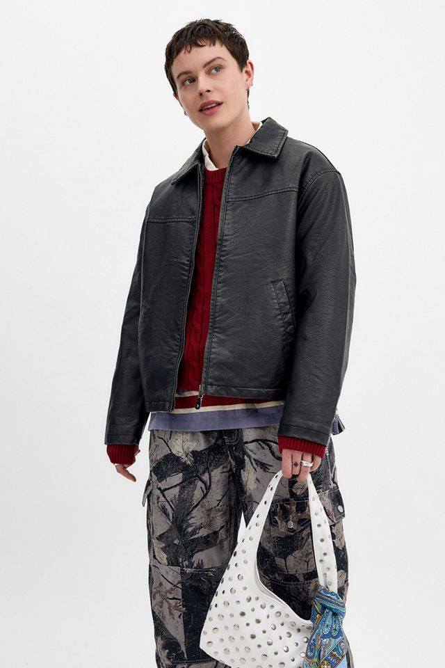 BDG Boxy Dex Faux Leather Jacket #4