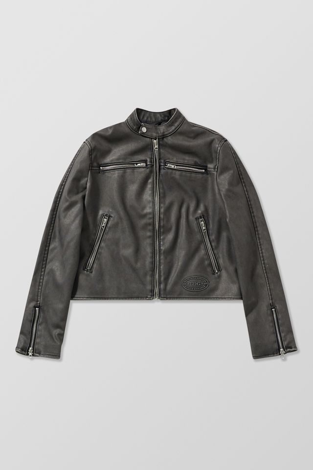 BDG Bob Black Faux Leather Jacket  #4
