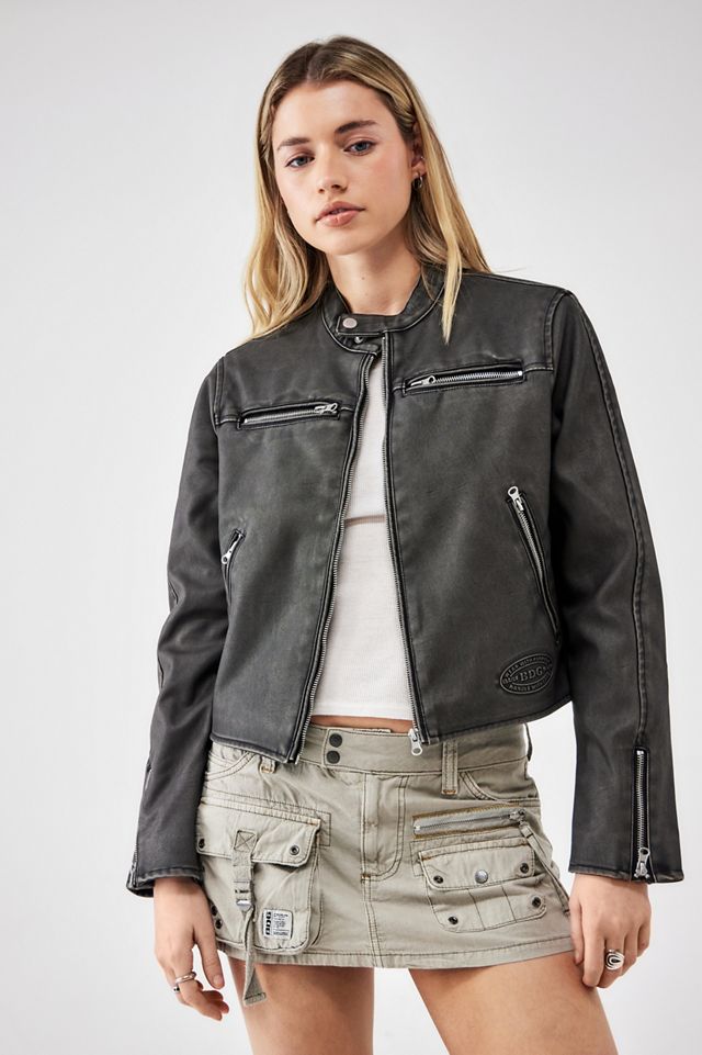 Baggy hot sale leather jacket