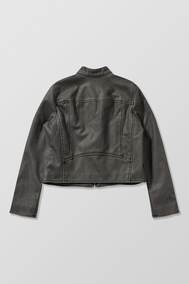 BDG Bob Black Faux Leather Jacket  #5