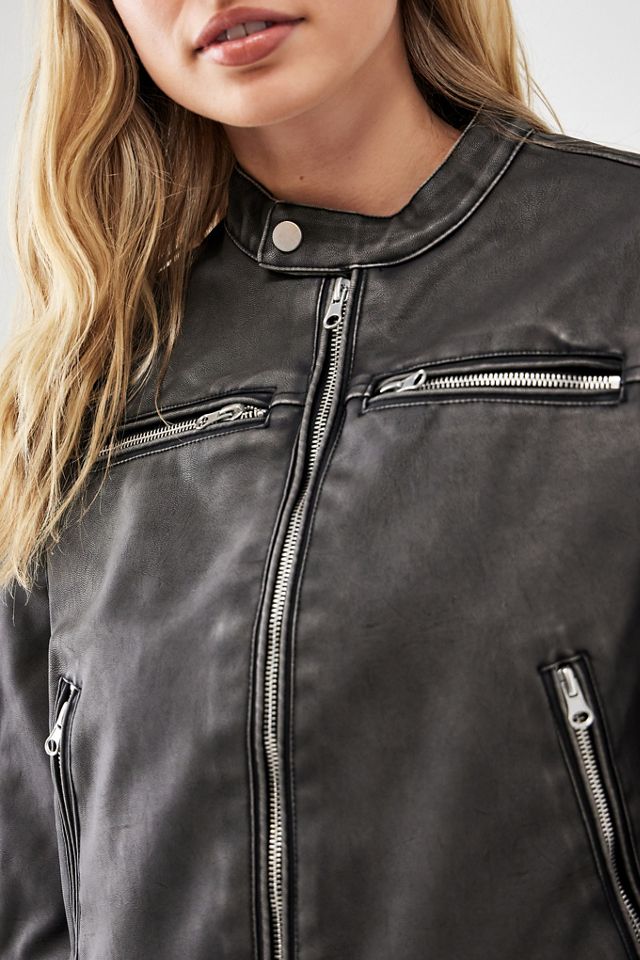 BDG Bob Black Faux Leather Jacket  #2