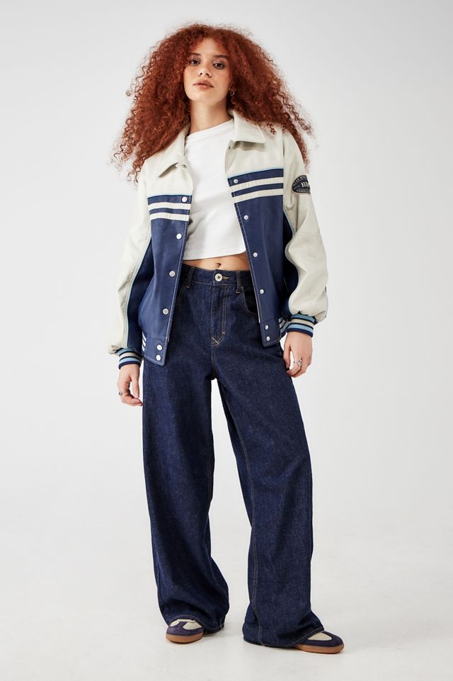 BDG Siren Faux Leather Varsity Jacket #1